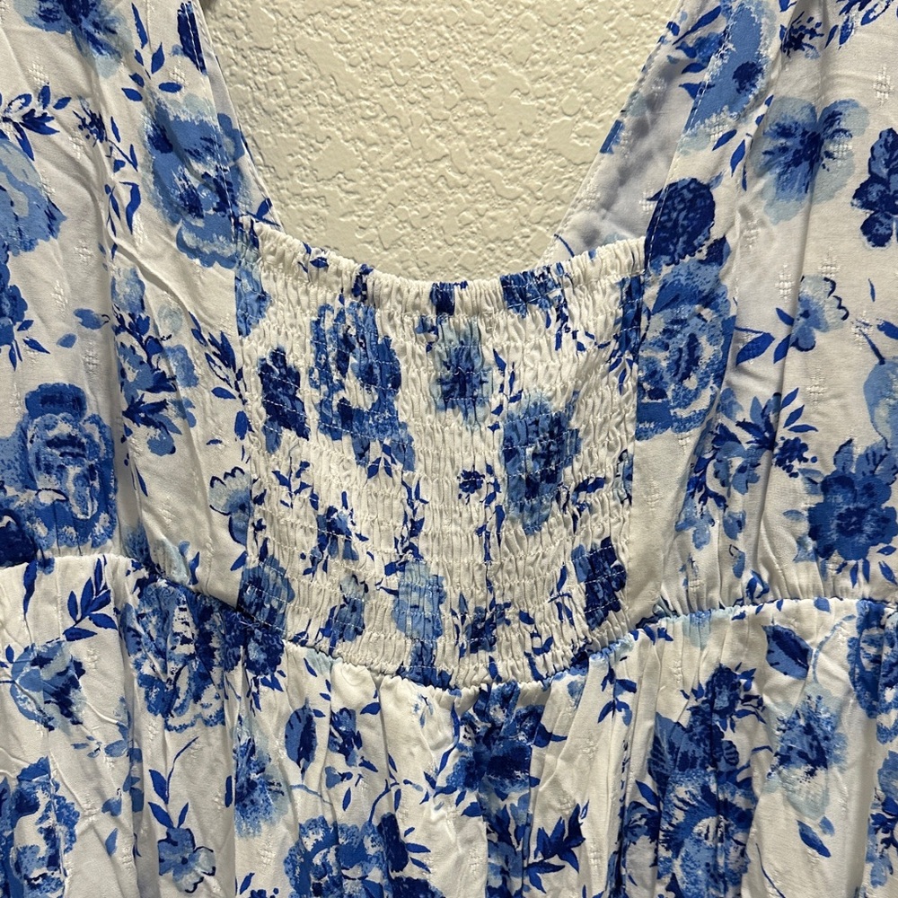 Baltic Born White and Blue Floral Dress - Picture 11 of 12